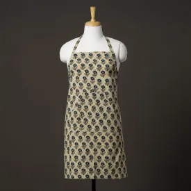 Ajrakh Block Printed Cotton Apron with Pocket