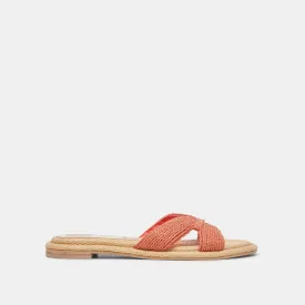 ATOMIC WIDE SANDALS PERSIMMON RAFFIA