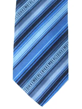 Bikkembergs Tie Blue Stripes Design FINAL SALE