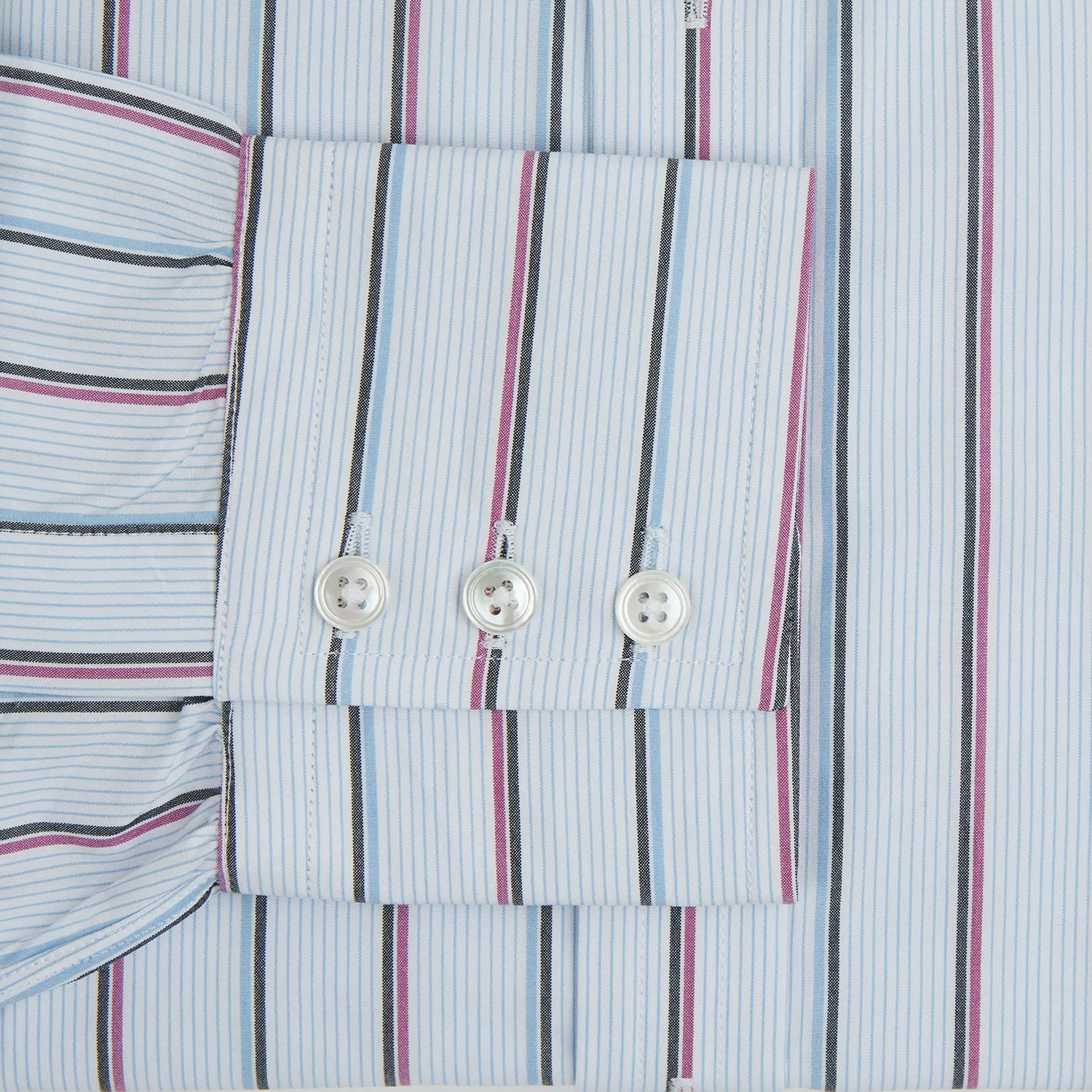 Blue and Pink Shadow Stripe Mayfair Shirt