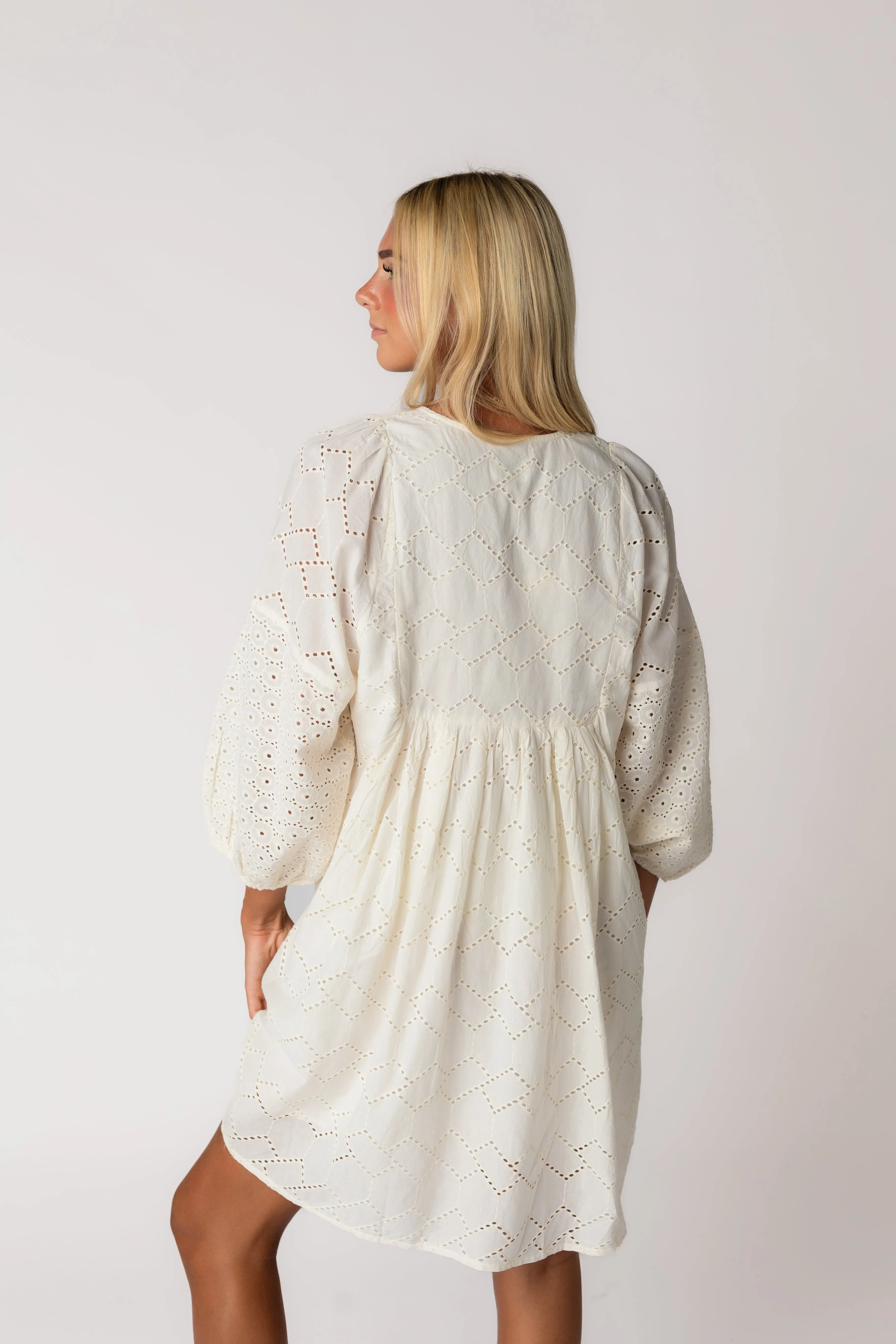 Citrus Cherish Eyelet Tunic