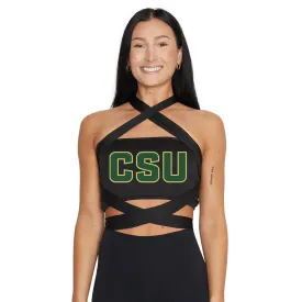 Colorado State Black Multi Way Bandeau Top