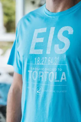 EIS Airport Code T-Shirt - Ocean Blue