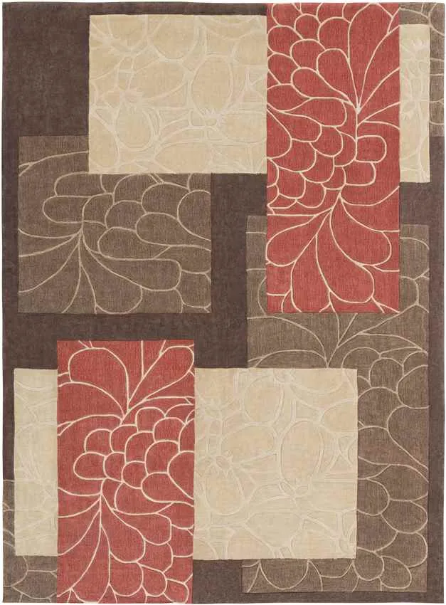 Elkpoint 8x11 Transitional Brown Area Rug Carpet for Living Room Bedroom or Kitchen (8' x 11')