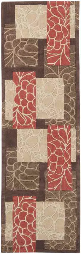 Elkpoint 8x11 Transitional Brown Area Rug Carpet for Living Room Bedroom or Kitchen (8' x 11')