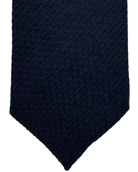 Ermenegildo Zegna Tie Midnight Blue Pattern - Couture