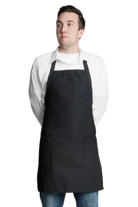 Fiumara Apparel Bib Apron w/ 2 Pockets 30"L x 24"W