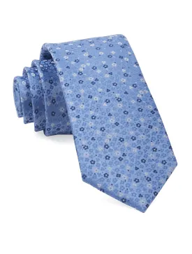 Flower Fields Light Blue Tie