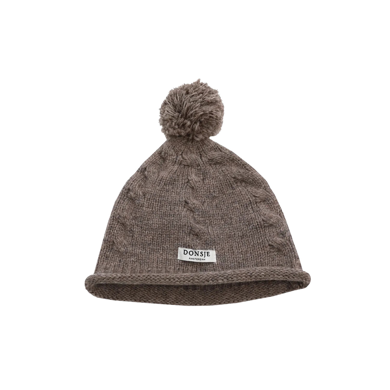 Fofo Merino Wool Hat | Dark Taupe Melange