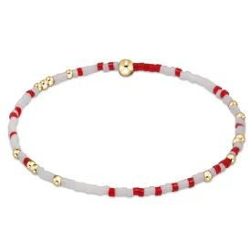 Gameday Hope Unwritten Bracelet - Bright Red-White