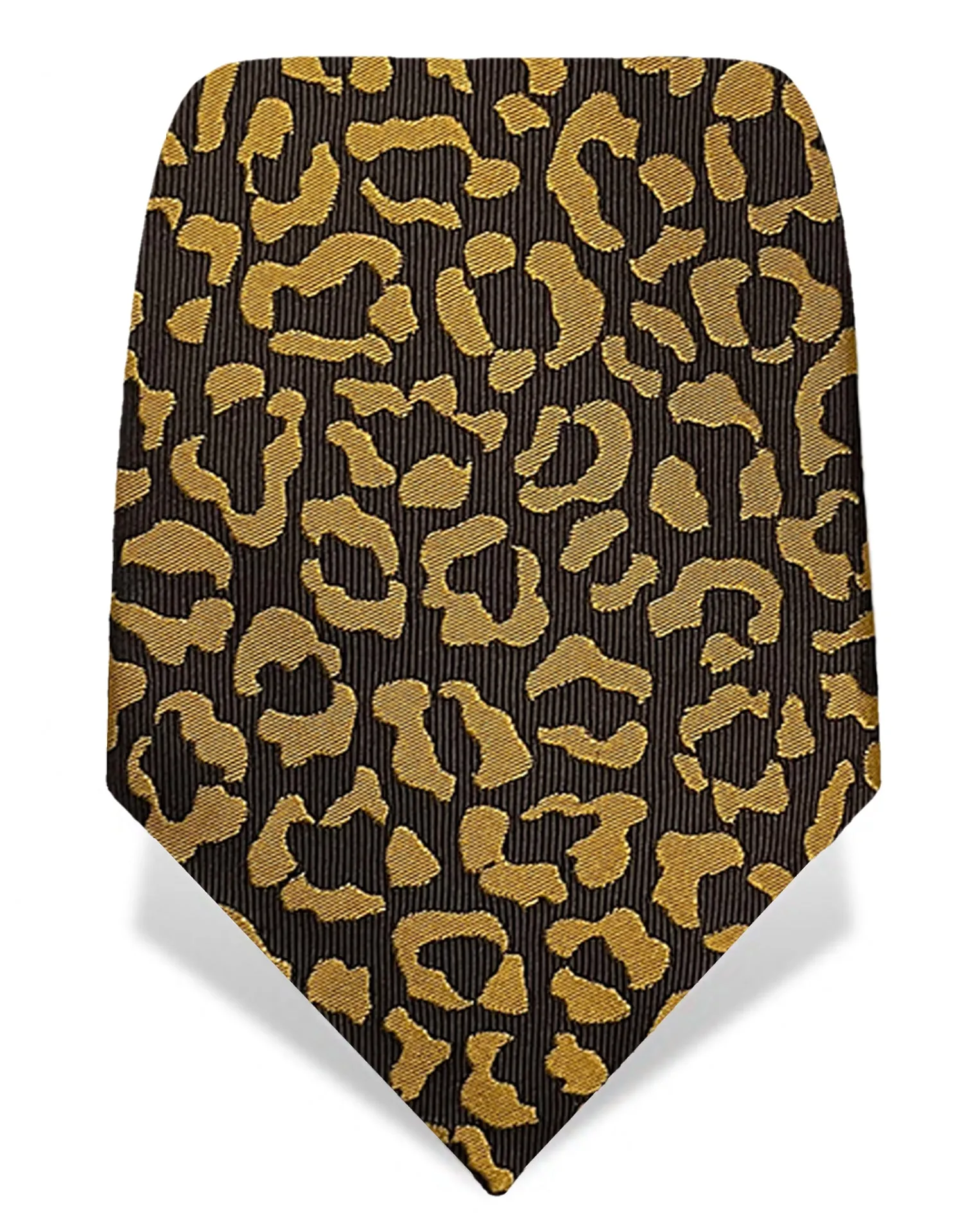 Gold & Brown Leopard Tie