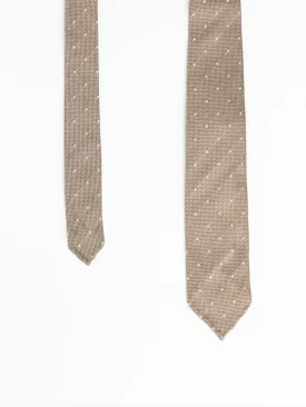 Gold/White Dotted Tie