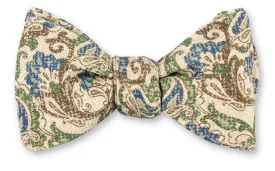 Green Chester Paisley Bow Tie - B5600