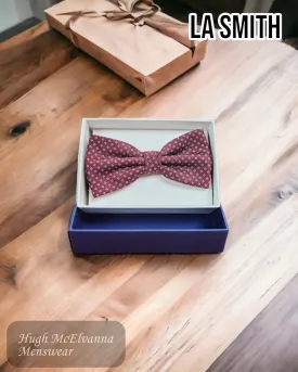 LA Smith Wine Bow Tie