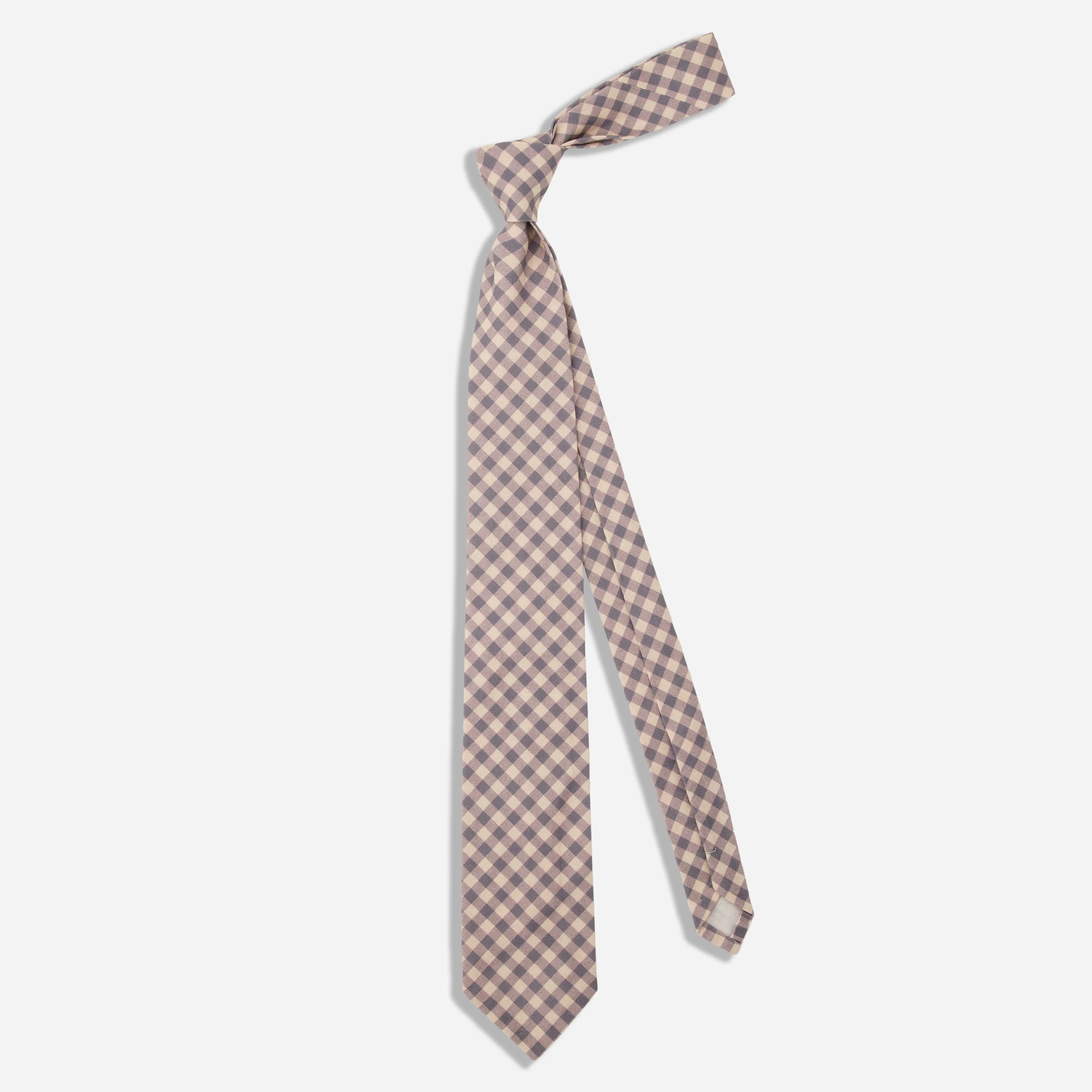 Lakeshore Classic Gingham Champagne Tie