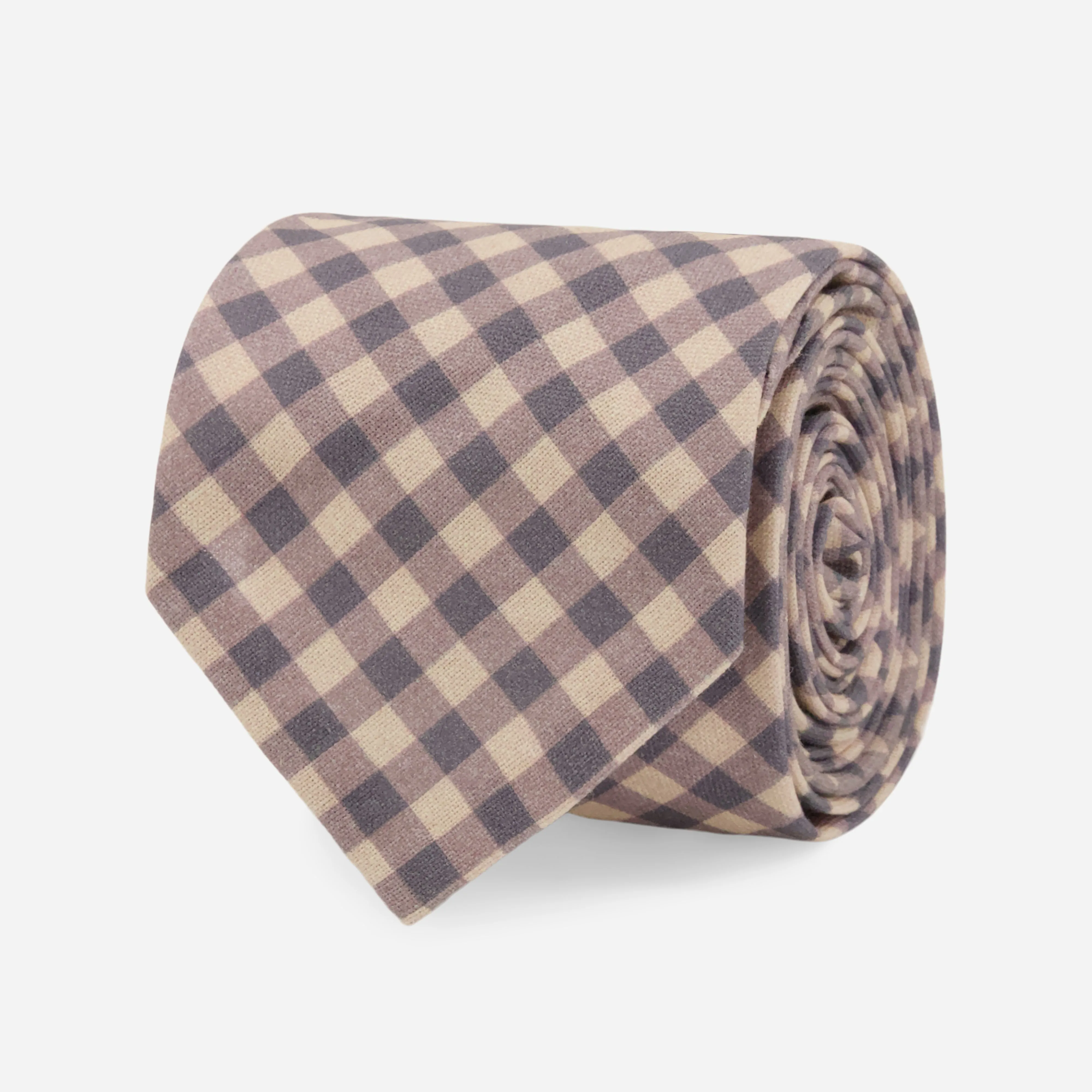 Lakeshore Classic Gingham Champagne Tie