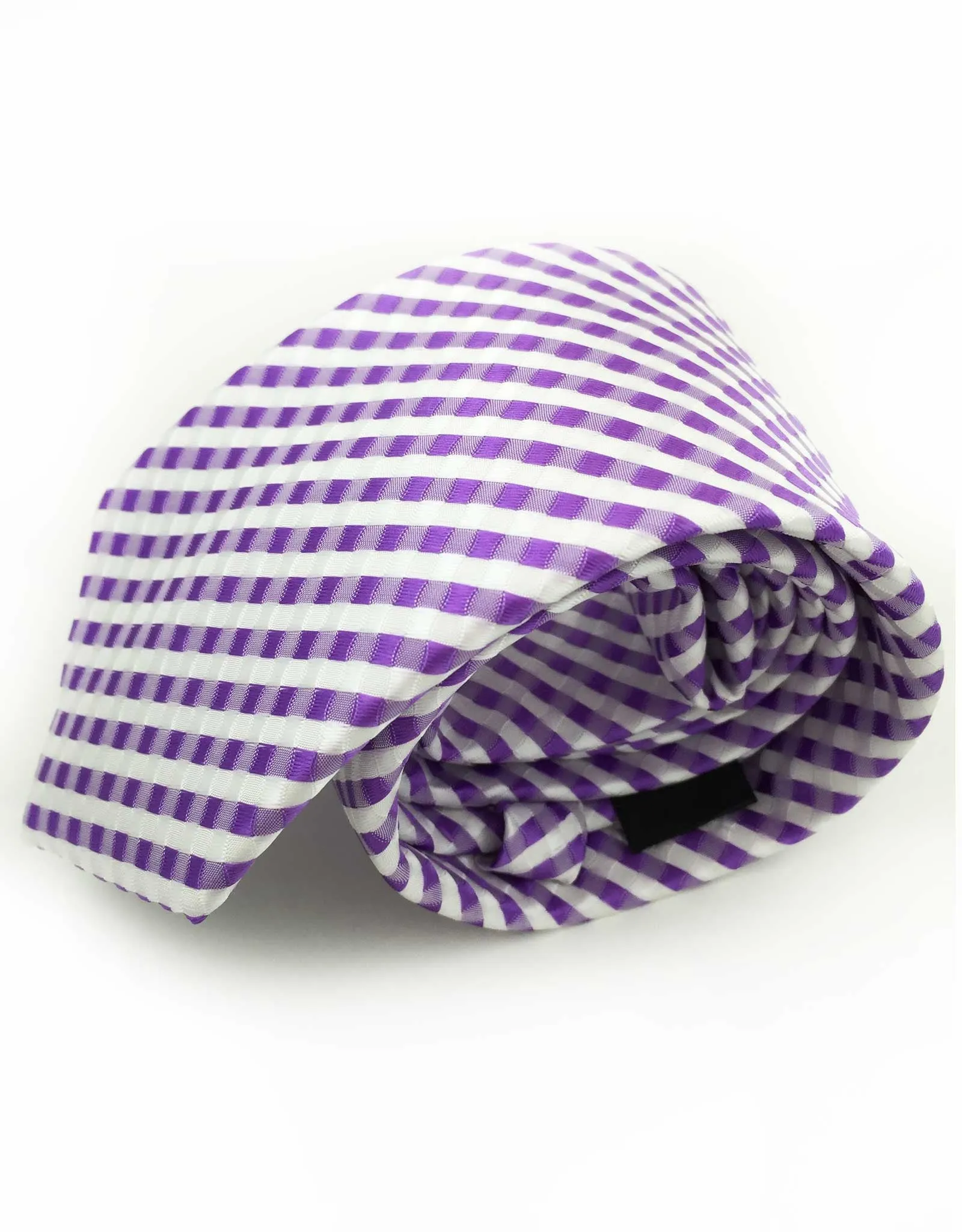 Lilac & White Seersucker Tie