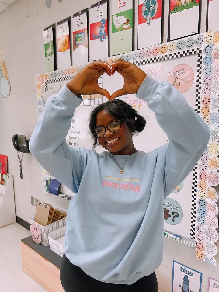 Make It Yours™ 'Just A Girl Who Loves' Crewneck Sweatshirt