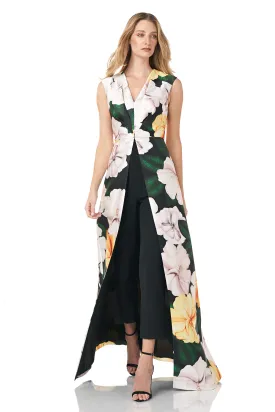 Sure! Optimized Title: Stylish Printed Walk Through Sleeveless Jumpsuit