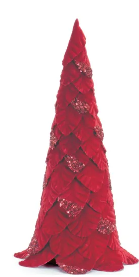 Red Holiday Tree Table Top - 19.0"