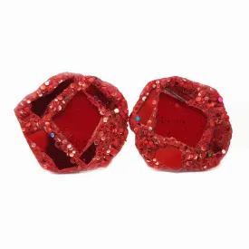 RED RHOMBUS CUFFLINKS