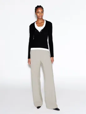 RELAXED PULL ON PANT- STRETCH TROPICAL WOOL