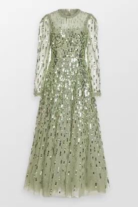 Sequin Dash Evening Gown