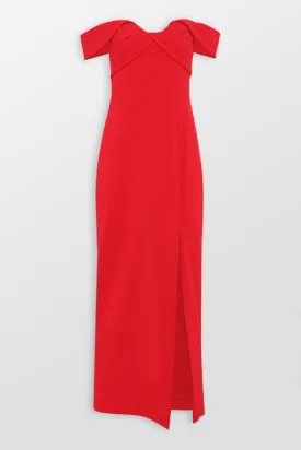 Viviana Crepe Long Evening Dress